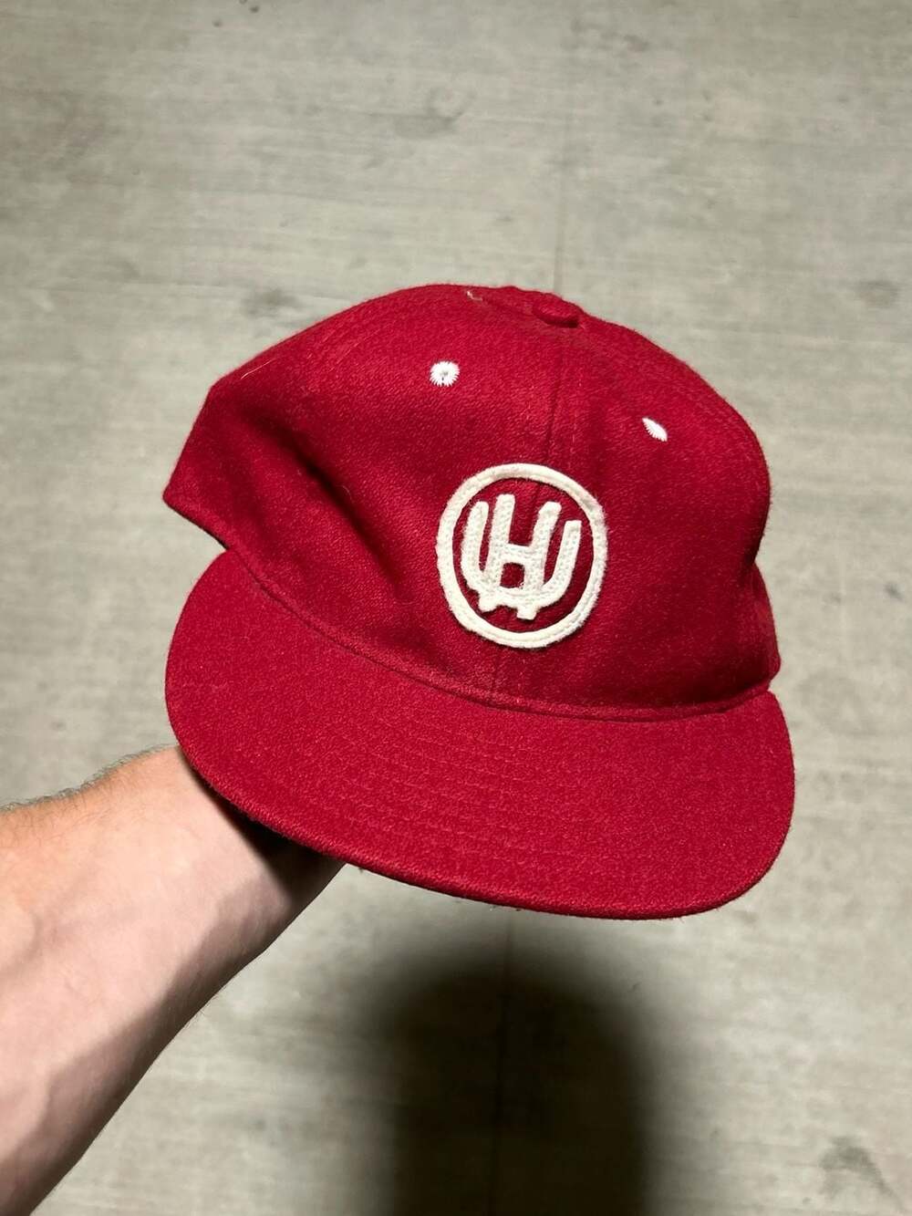 Ebbets Field Flannels Vintage Wool Baseball Cap Size 7 1/4
